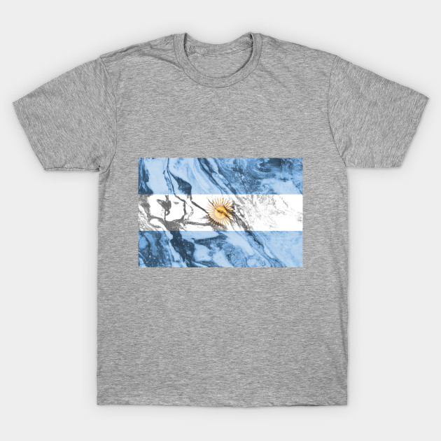 Flag of Argentina - Marble texture